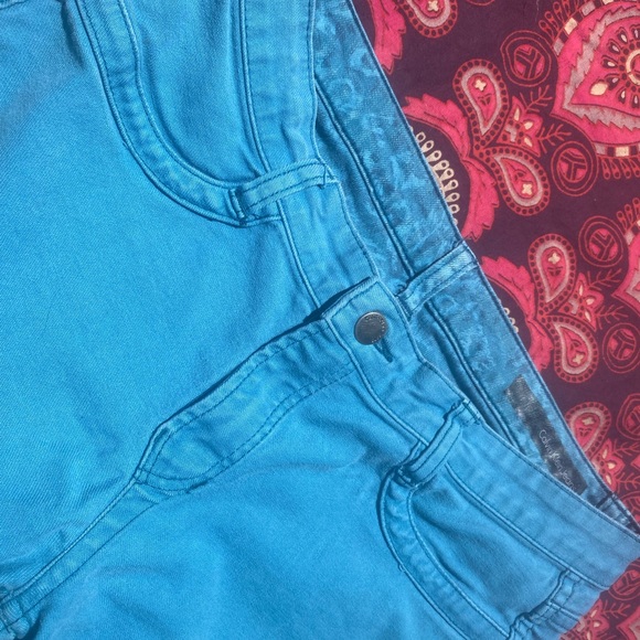 Calvin Klein Reversible Jeans Floral Leopard Print CK Straight Leg Pattern Denim - Picture 9 of 13